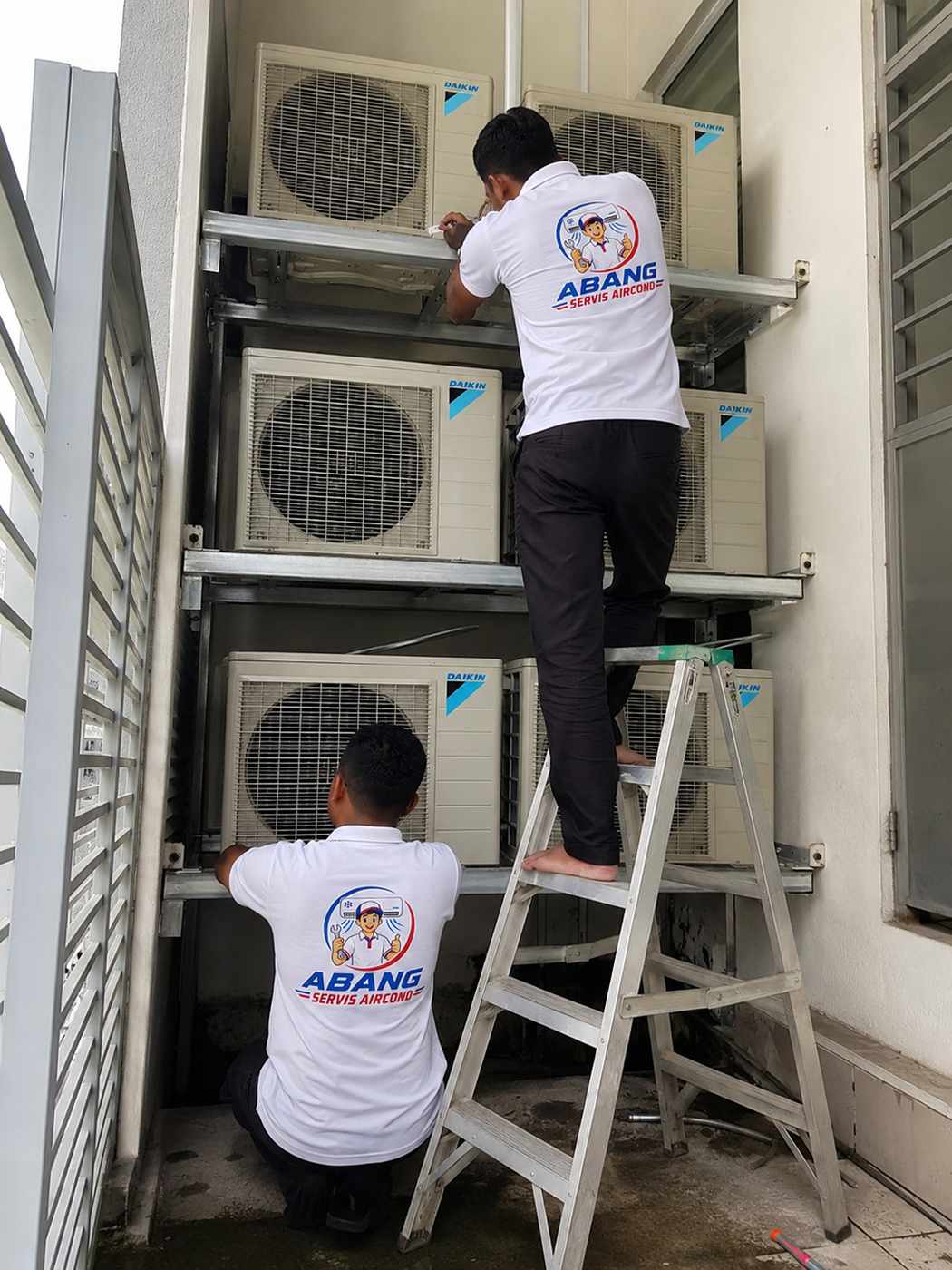 Projek chemical wash aircond pejabat di Menara MBPJ Petaling Jaya oleh Abang Servis Aircond